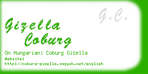 gizella coburg business card